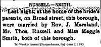 Russell- Smith (Marr,)